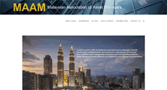Desktop Screenshot of maam.org.my